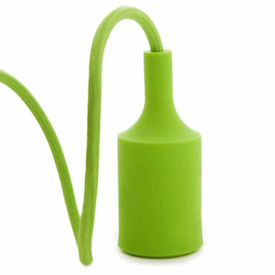 Portalámparas colgante de silicona E27 Colores