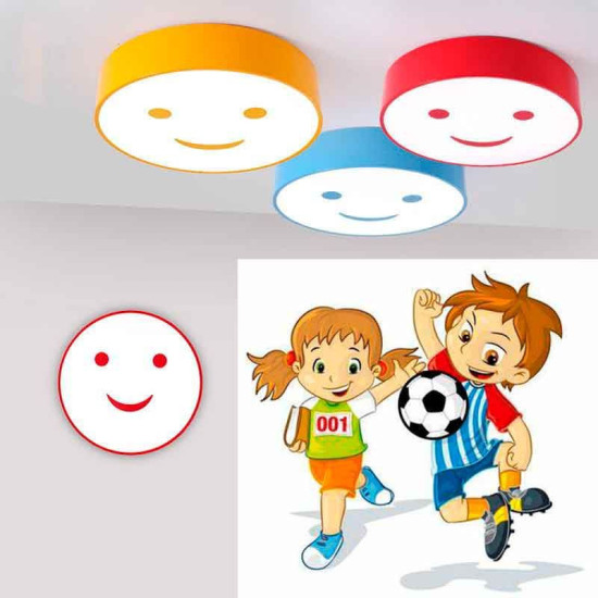 Plafón LED 24W Infantil Sonrisas