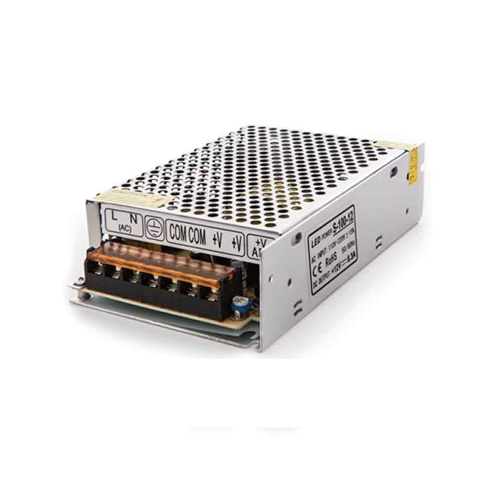 Fuente alimentación profesional 100W 12V Tiras LED