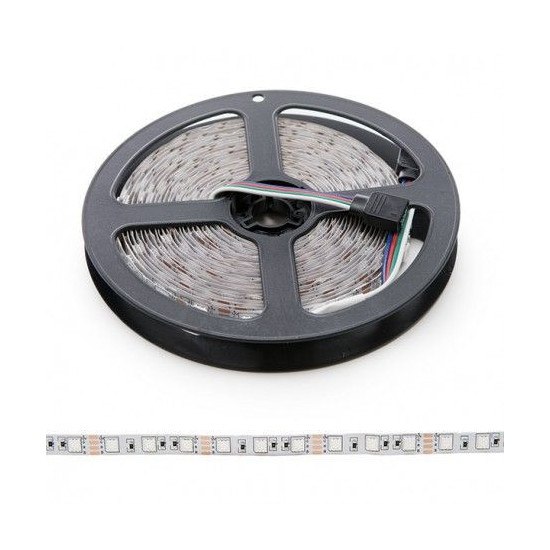 Tira LED SMD 5050 RGB 14,4 W/m 12V IP20 5 metros