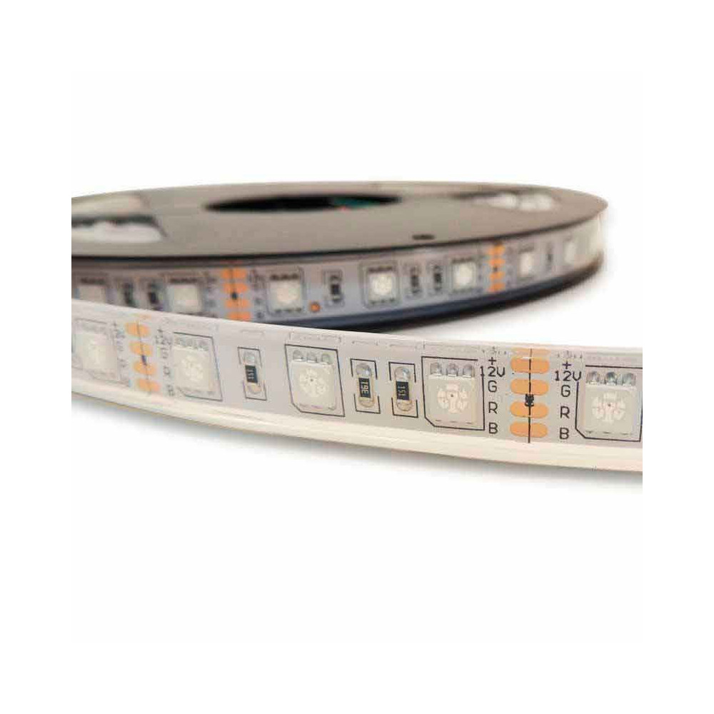 Tira LED SMD 5050 RGB 14,4 W/m 12V IP65 5 metros