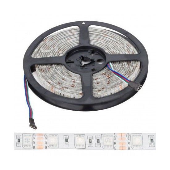 Tira LED SMD 5050 RGB 14,4 W/m 12V IP65 1 metro