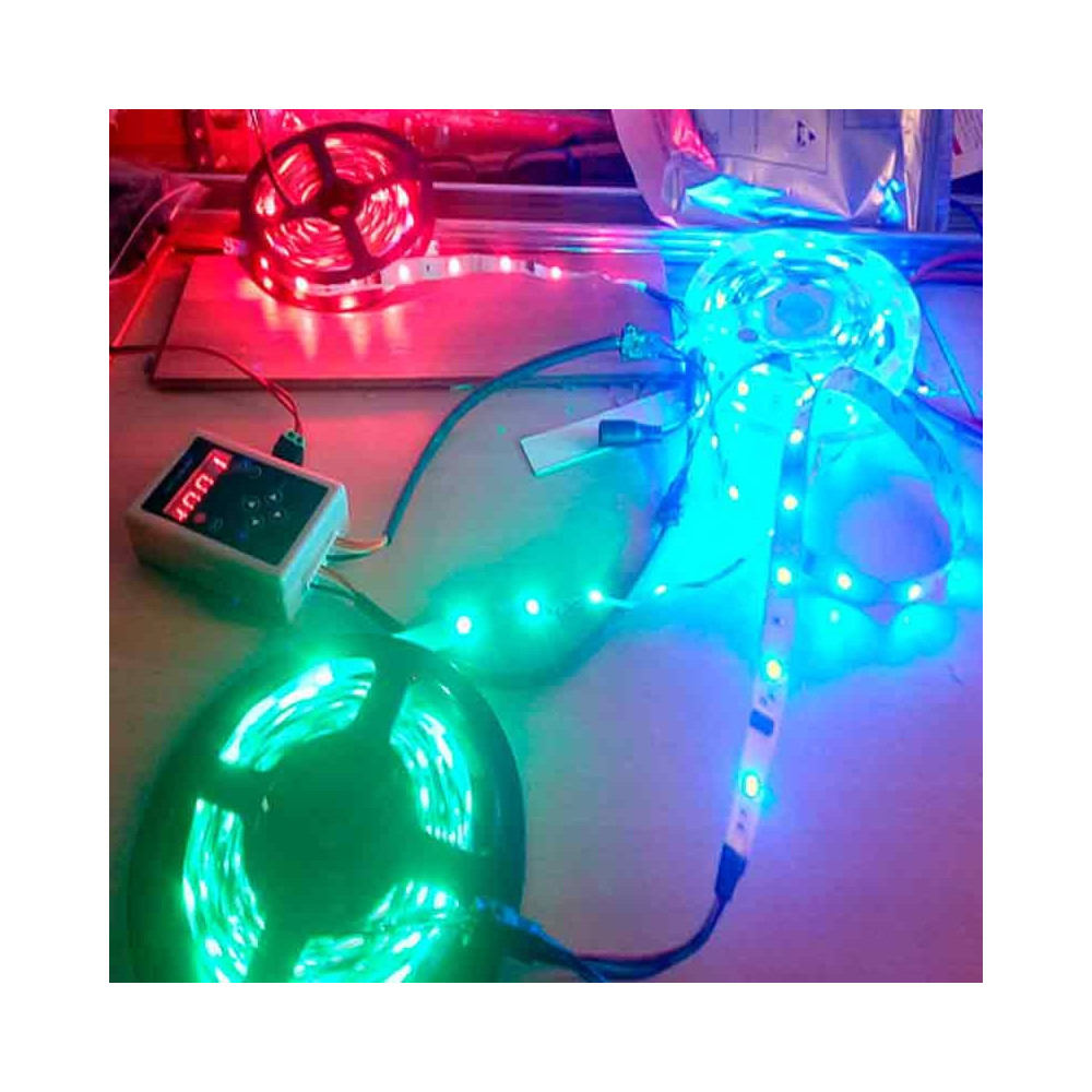 Tira LED Digital SMD 5050 RGB 14,4 W/m 12V IP68 5 metros Sumergible