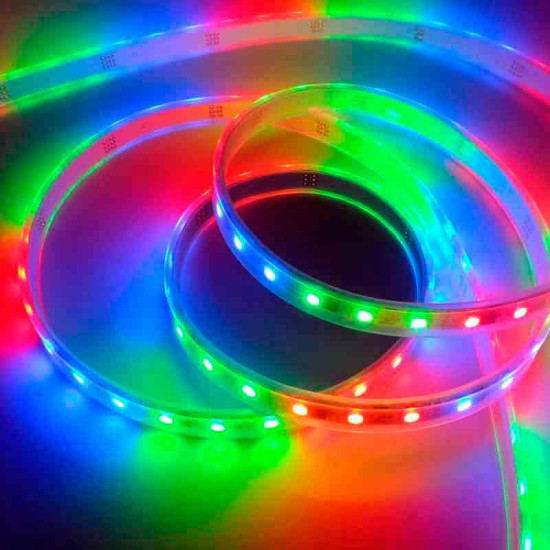 Tira LED Digital SMD 5050 RGB 14,4 W/m 12V IP68 5 metros Sumergible