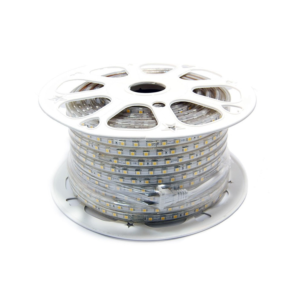 Rollo 50 metros Tira LED SMD 5050 11 W/m 230V IP67