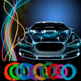 Hilo LED Neon a Pilas Azul-Rojo-Verde-Rosa de 5 metros