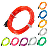 Hilo LED Neon a Pilas Azul-Rojo-Verde-Rosa de 5 metros