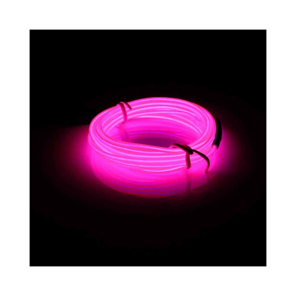 Hilo LED Neon a Pilas Azul-Rojo-Verde-Rosa de 5 metros