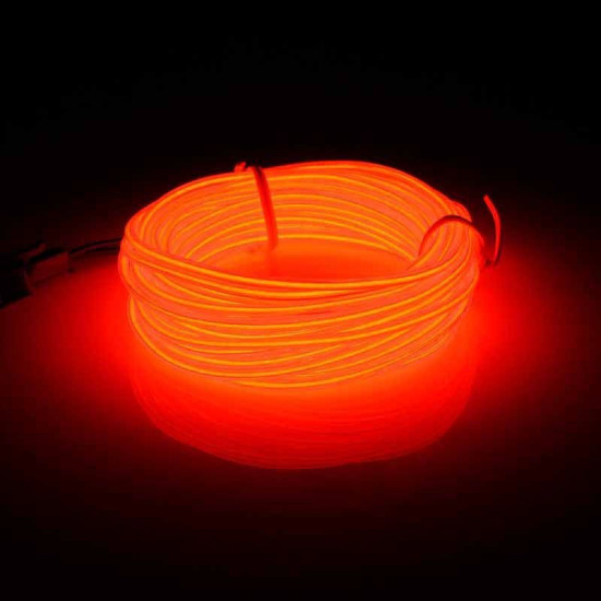 Hilo LED Neon a Pilas Azul-Rojo-Verde-Rosa de 5 metros