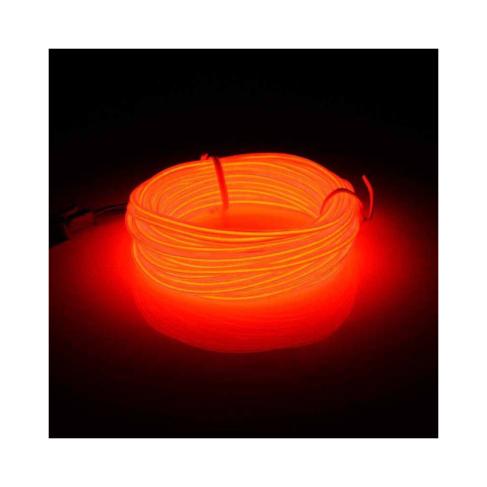 Hilo LED Neon a Pilas Azul-Rojo-Verde-Rosa de 5 metros