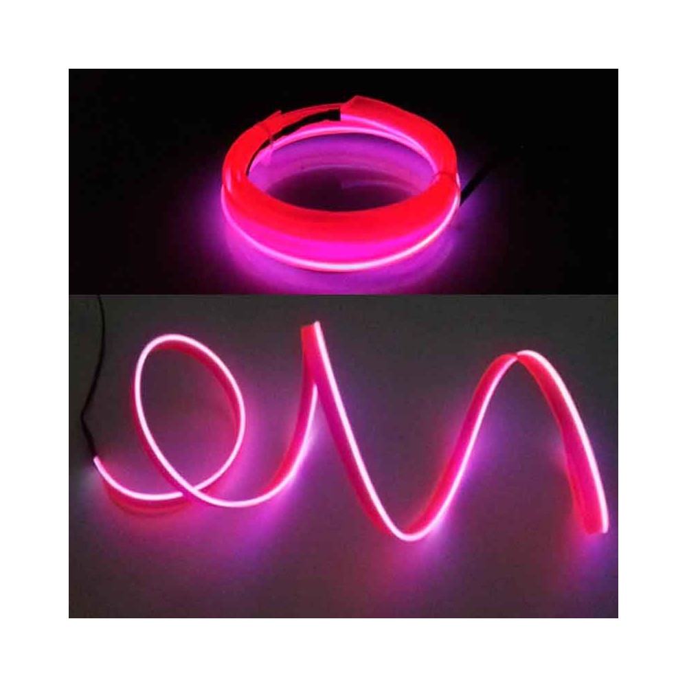 Cinta LED Neon USB Azul-Rojo-Rosa de 5 metros