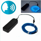 Hilo LED Neon control por voz Azul-Rojo-Rosa de 5 metros