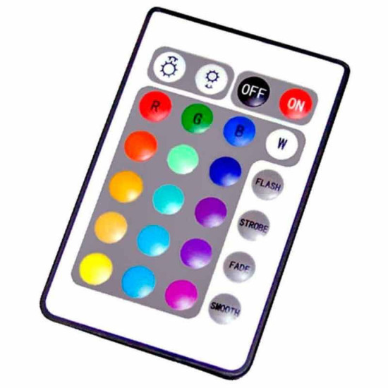 Controlador-Fuente alimentacion RGB infrarrojos 24 teclas 72W