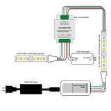 Amplificador Controlador RGBW  288W 12-24V