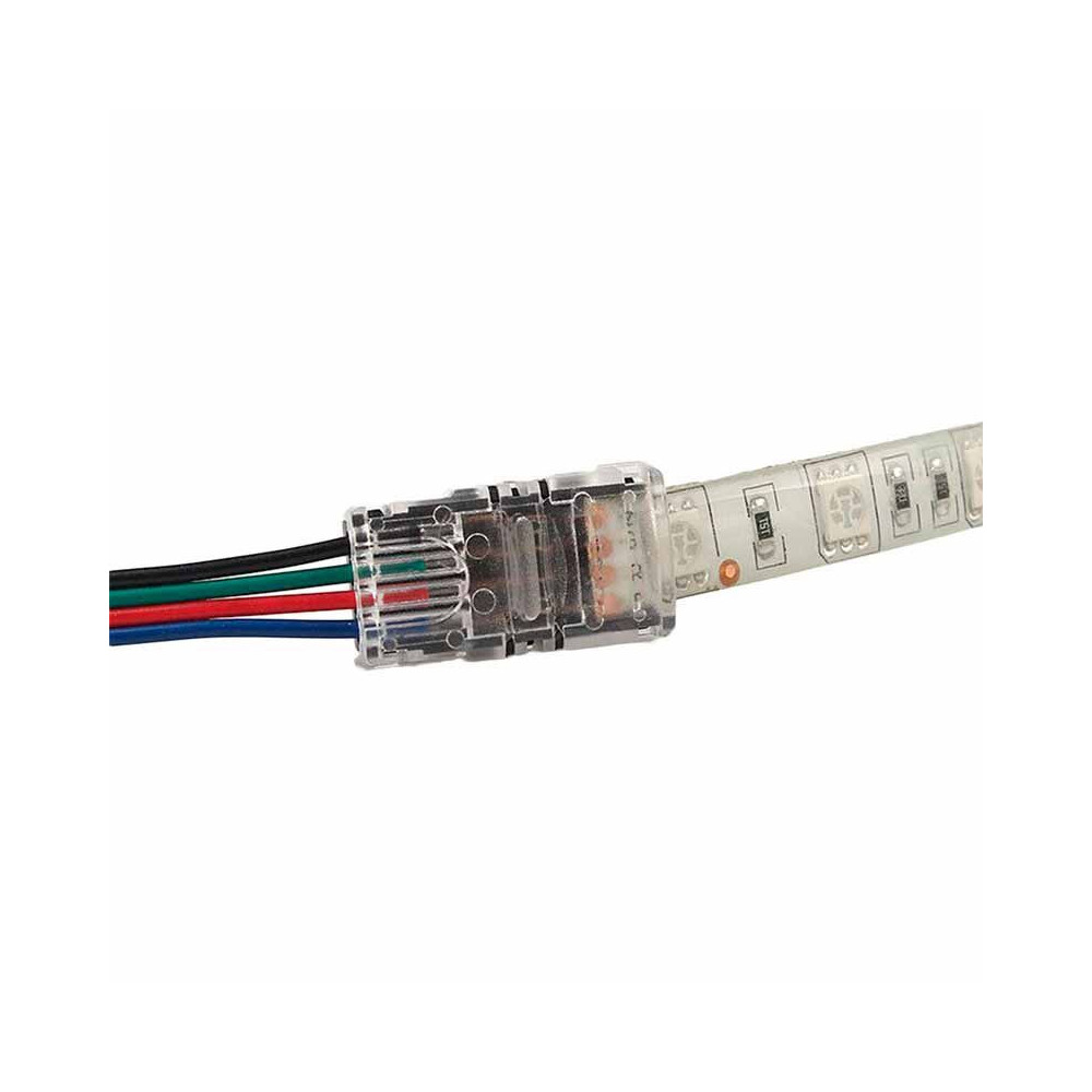 Conector Tiras LED Empalme RGB 10mm IP65 - Tira/Cable