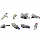 Conector Tiras LED Empalme RGBW 12mm IP65 - Tira/Cable