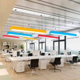 Plafón LED superficie Rectangular 48W Rojo