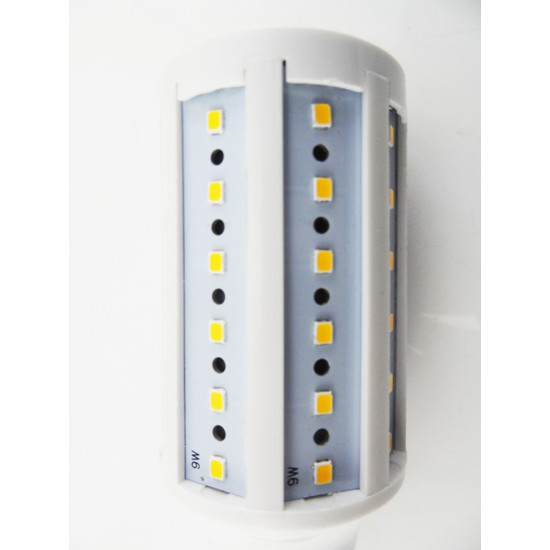Bombilla E27 LED SMD 9W 360º 230V