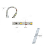 Tira LED SMD 5050 7,2 W/m 12V IP65 1 metro
