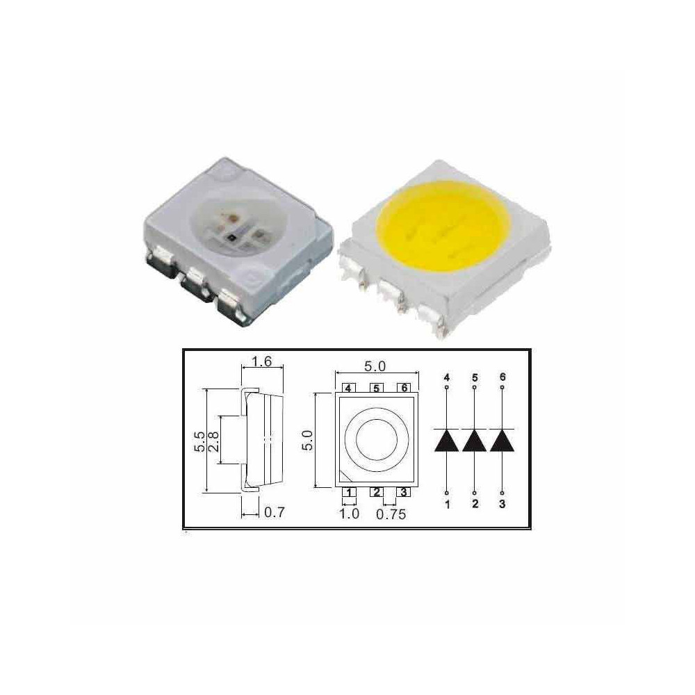 Tira LED SMD 5050 14,4 W/m 12V IP65 1 metro