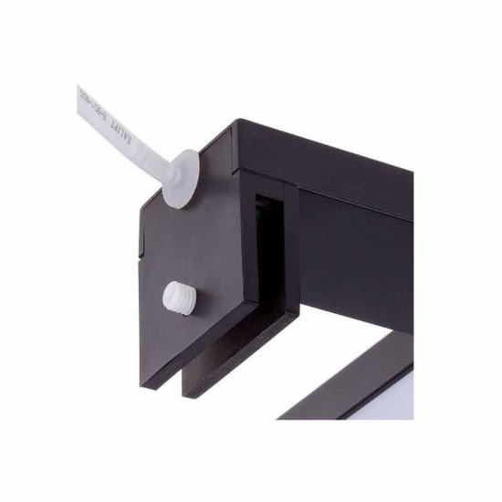 Aplique LED Espejo Baño 5W pinza Negro