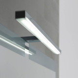 Aplique LED Espejo Baño 5W pinza Negro