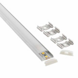 Perfil Aluminio Flexible superficie 2 metros Tira LED