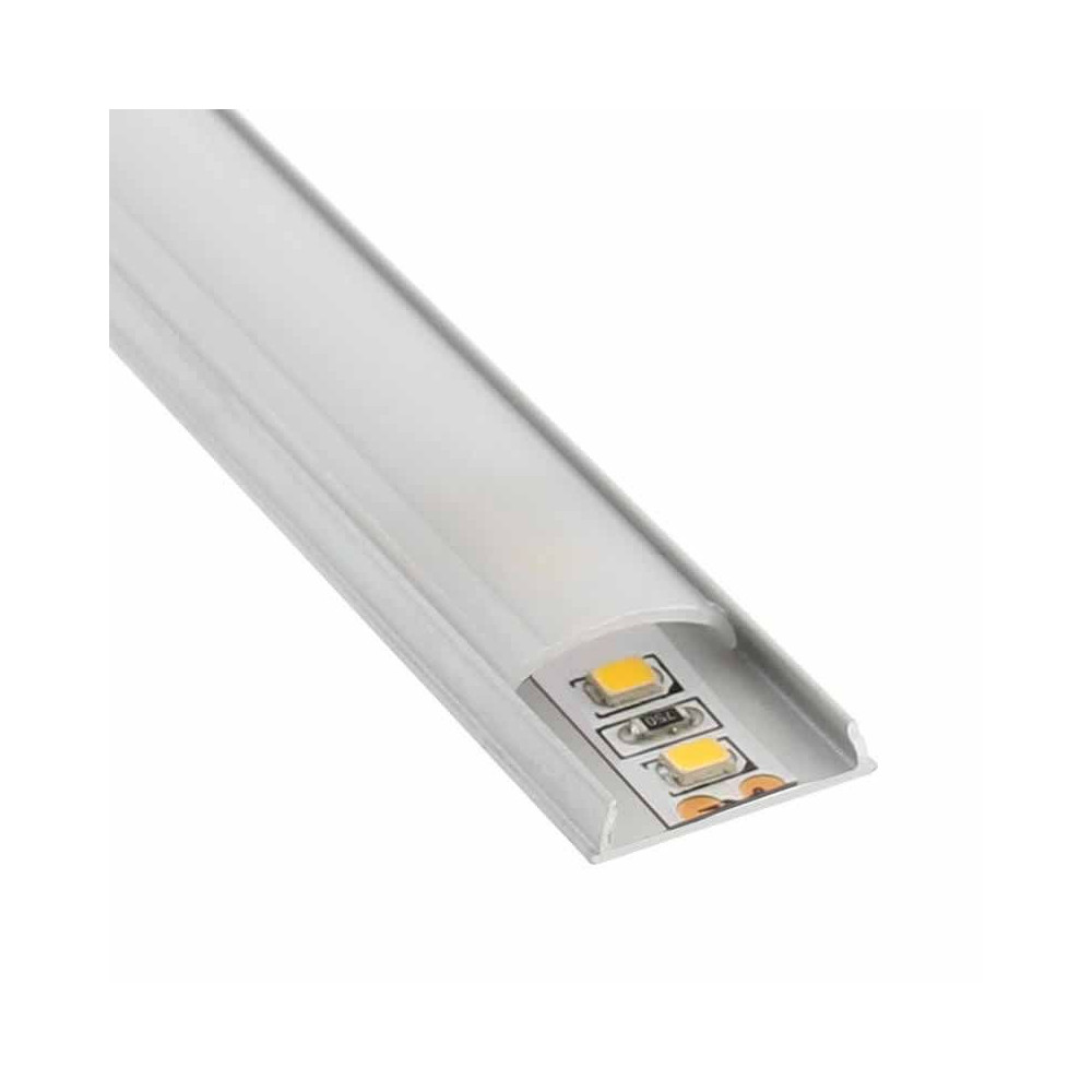 Perfil Aluminio Flexible superficie 2 metros Tira LED