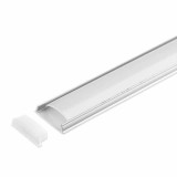 Perfil Aluminio Flexible superficie 2 metros Tira LED