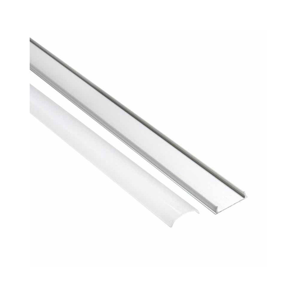 Perfil Aluminio Flexible superficie 2 metros Tira LED