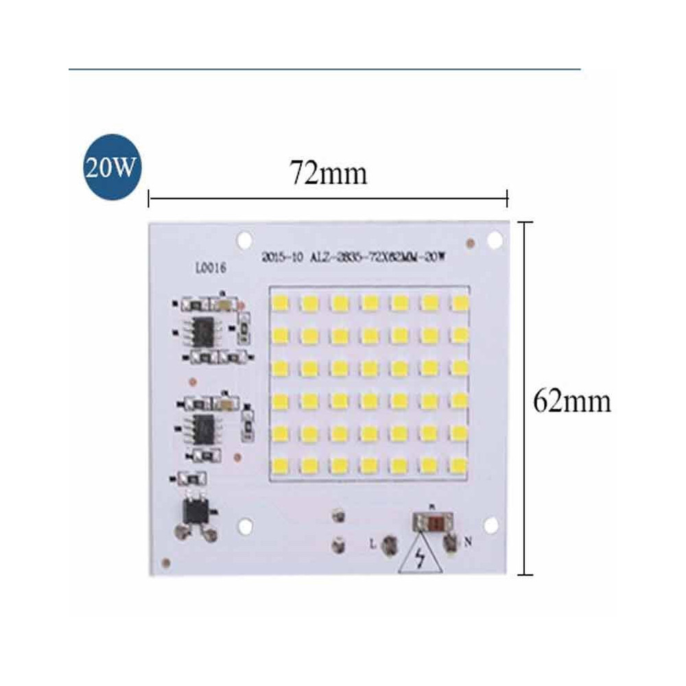 Repuesto LED SMD Cuadrado 20W 230V