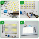 Repuesto LED SMD Cuadrado 50W 230V