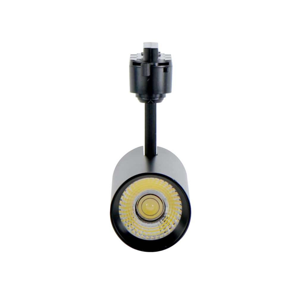 Foco Led 30W para Carril Monofásico Negro