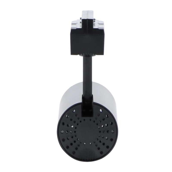 Foco Led 30W para Carril Monofásico Negro