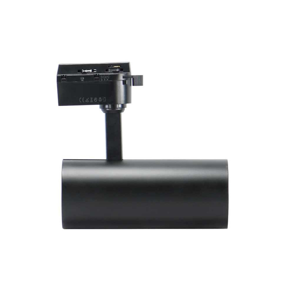 Foco Led 30W para Carril Monofásico Negro