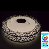 Plafón LED Músical con Altavoz 36W Blanco +App+Mando distancia