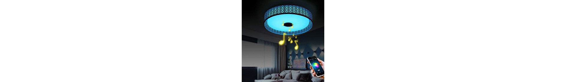 Plafones LED con altavoz Bluetooth  
