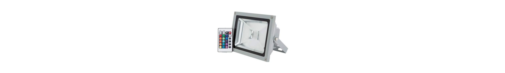 Proyectores LED RGB Exterior | Focos de Colores con Mando | DecoLed VLC